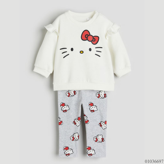 TRAJE HELLO KITTY 2PZS BLANCO