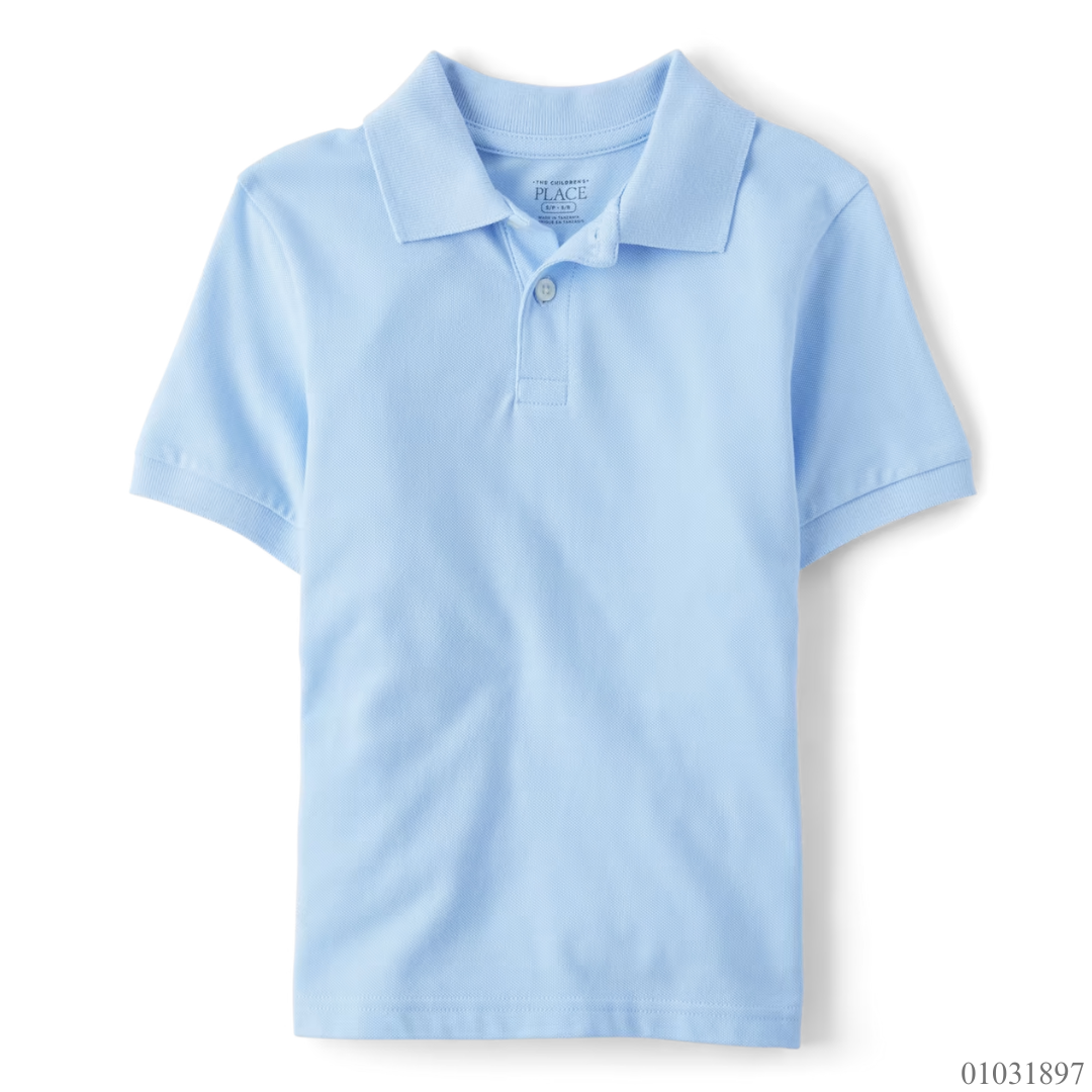 CAMISA TIPO POLO AZUL CELESTE THE CHILDRENS PLACE