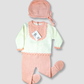 TRAJE TEJIDO ROSADO BLANCO 02717
