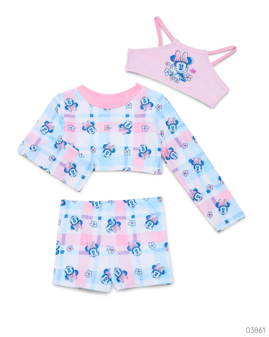 TRAJE BAÑO MINNIE 3 PZS