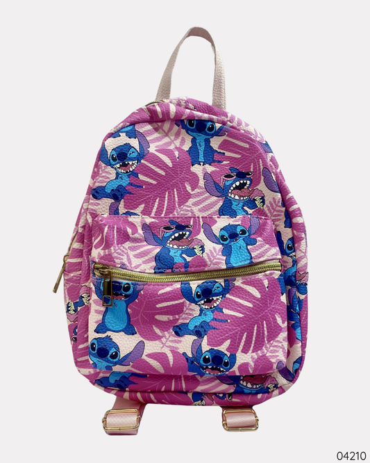 MOCHILA ROSADA LILO Y STITCH