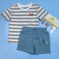 TRAJE 3PZS CAMISA RAYADA CANGREJO