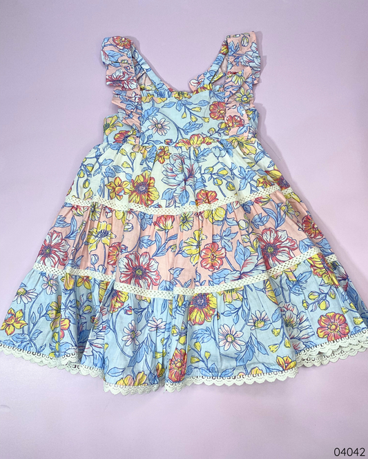 VESTIDO FLOREADO SIN MANGAS