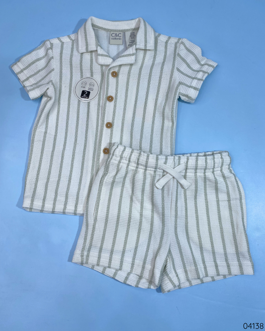 TRAJE 2PZS RAYADO C&C