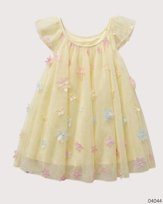 VESTIDO AMARILLO FLORES
