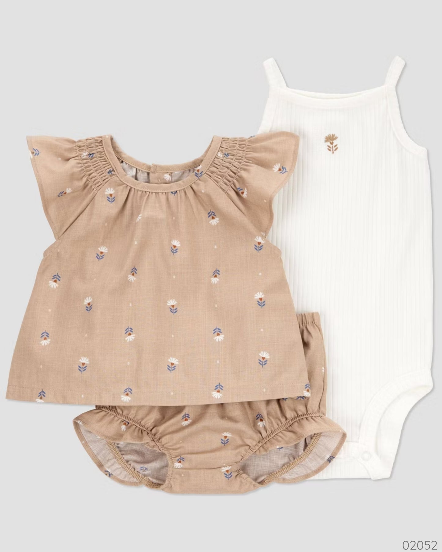 TRAJE 3PZS CARTER´S CAFÉ NIÑA