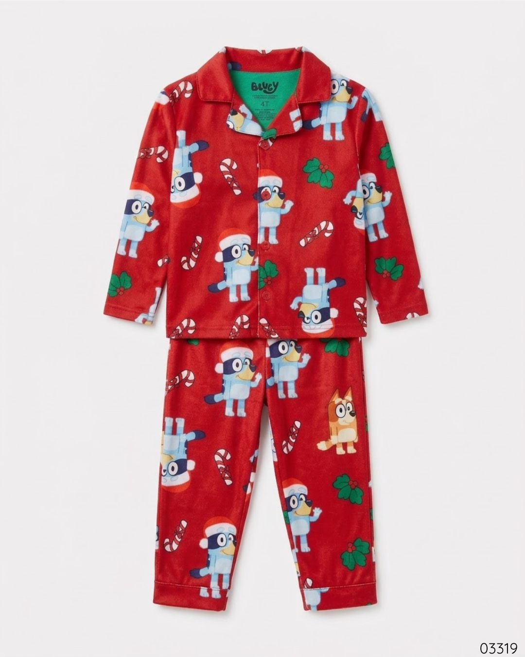 PIJAMA BLUEY ROJA