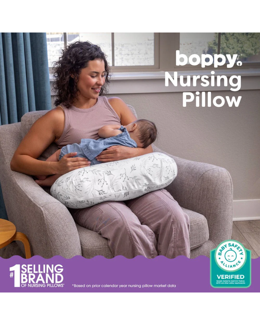 ALMOHADA BOPPY HOJAS GRIS