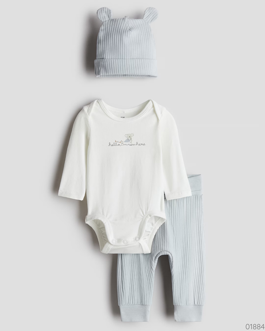 TRAJE 3 PZS H&M CON GORRO KOALA