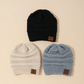GORRO 3PZS NEGRO GRIS BEIGE