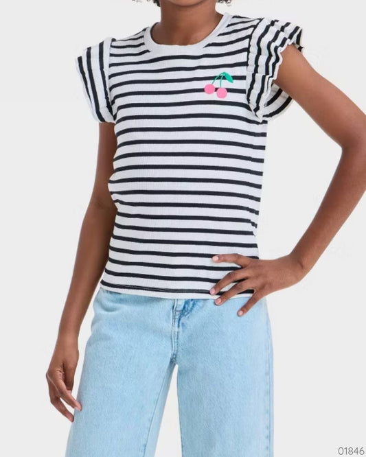 CAMISA RAYADA CAT & JACK CEREZA