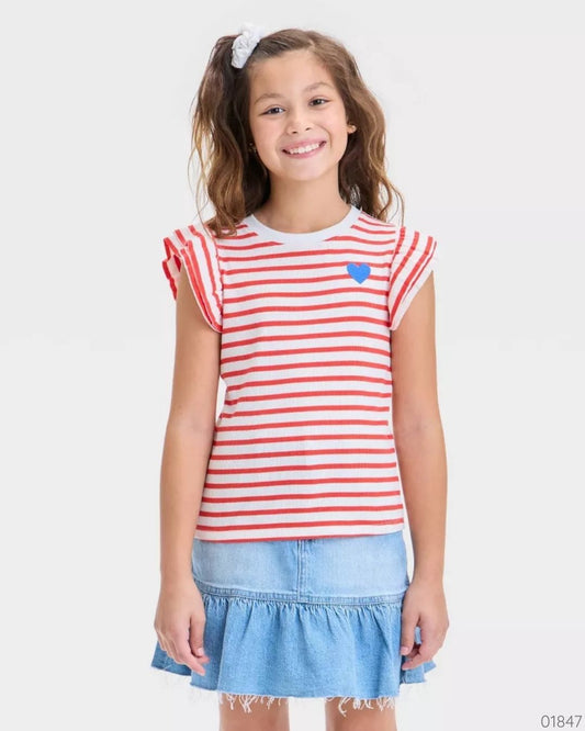 CAMISA RAYADA CAT & JACK CORAZON
