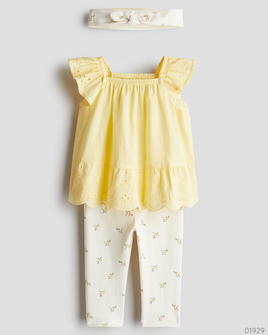 TRAJE AMARILLO 3 PZS H&M