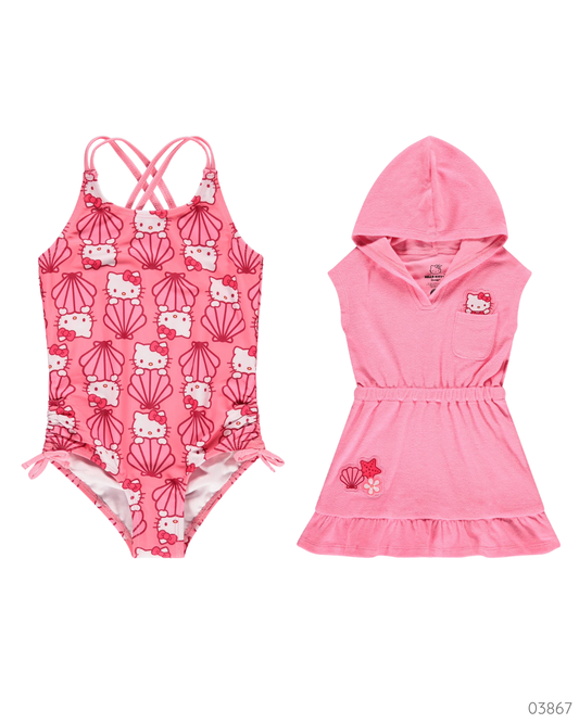 SET TRAJE BAÑO HELLO KITTY