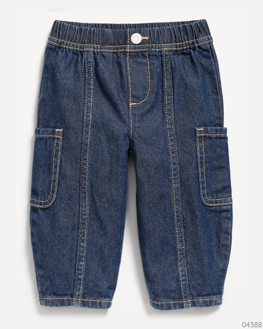 PANTALON BAGGY BARREL AZUL OSCURO OLD NAVY