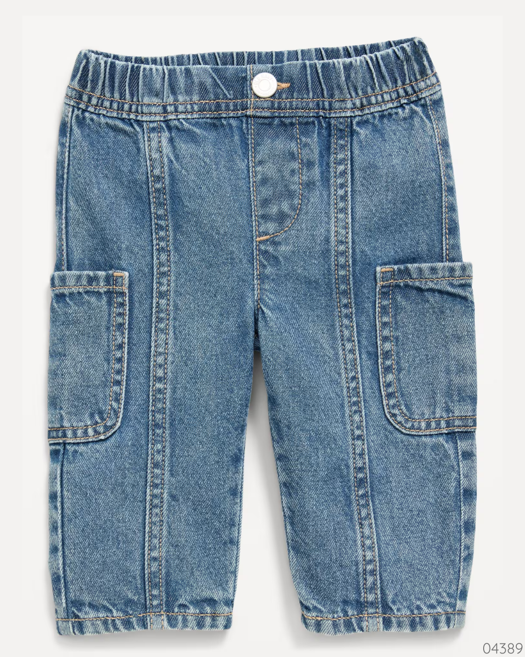 PANTALON BAGGY BARREL AZUL OLD NAVY