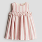 VESTIDO H&M ROSADO BLANCO