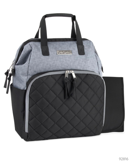 PAÑALERA BABAY ESSENTIAL NEGRA GRIS