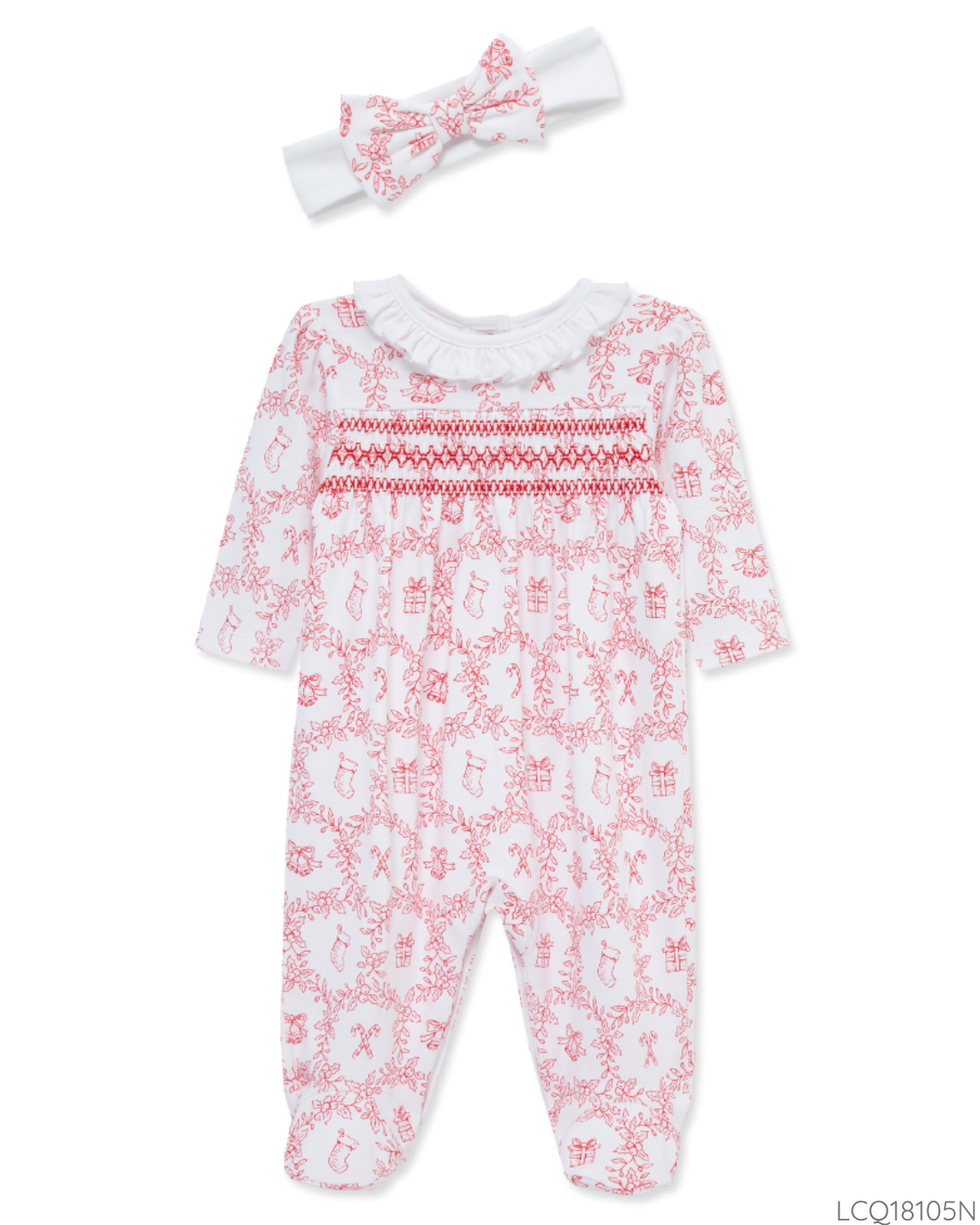 PIJAMA ROJO BLANCO LITTLE ME