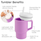 VASO MY 1ST TUMBLER SILICONA MORADO 
 9 OZ