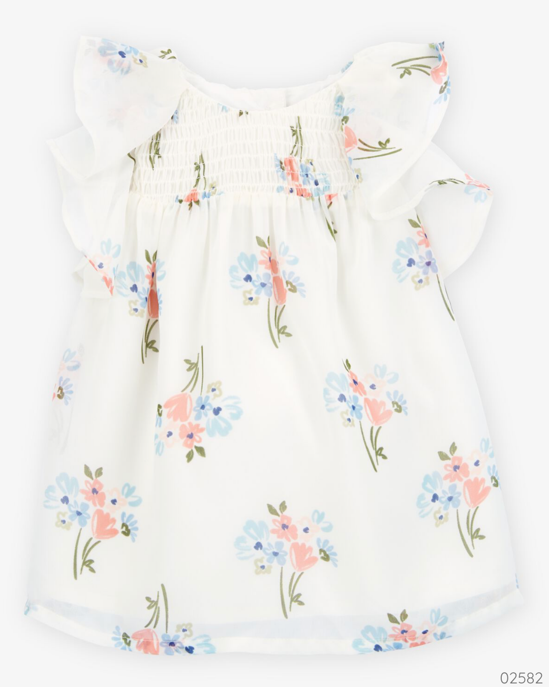 VESTIDO FLOREADO BLANCO CARTERS