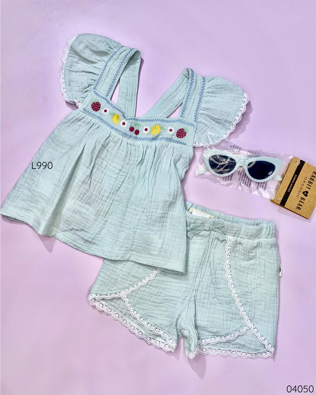 TRAJE VERDE 3PZS LENTES