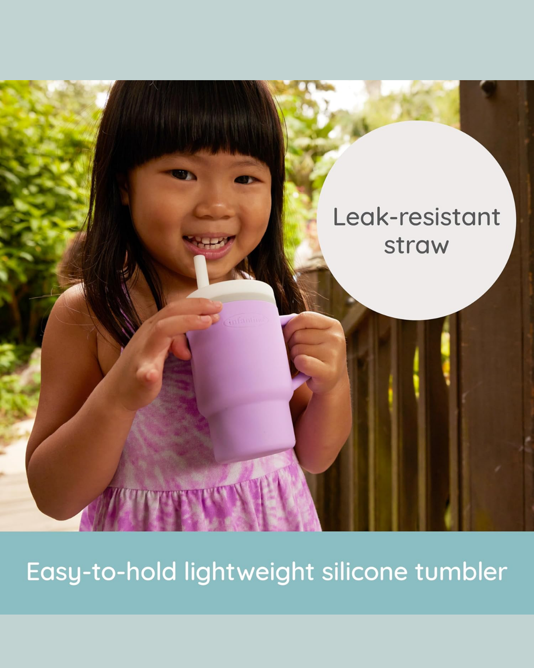 VASO MY 1ST TUMBLER SILICONA MORADO 
 9 OZ