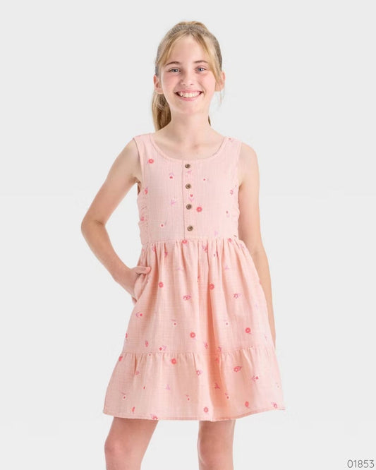 VESTIDO CAT & JACK SALMON FLORES