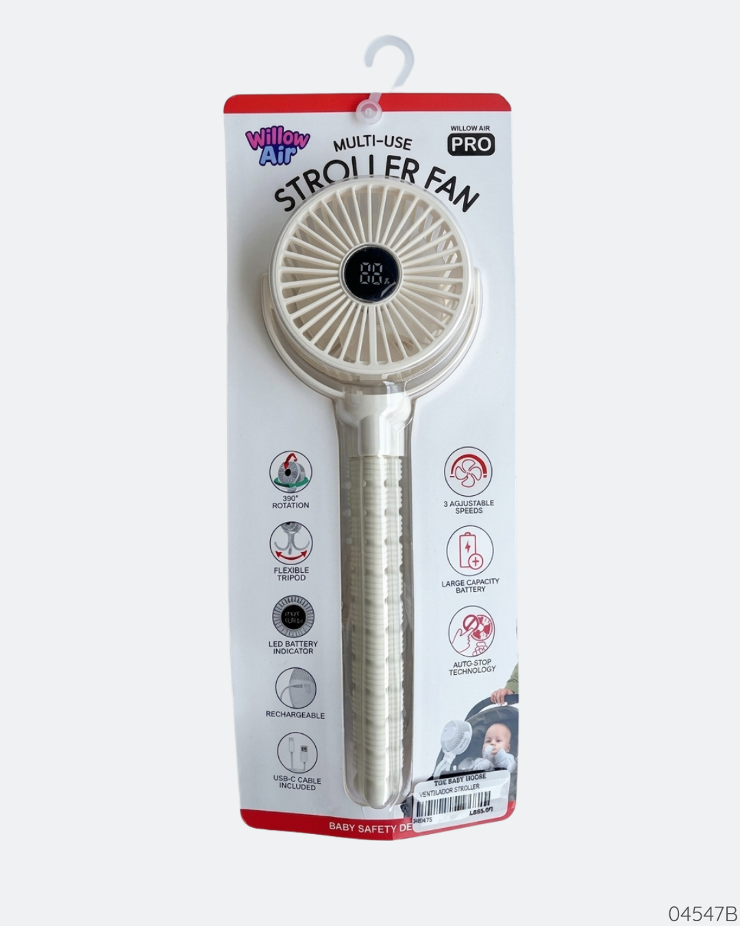 VENTILADOR STROLLER BLANCO
