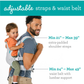 PORTABEBÉ FLIP 4-EN-1 LIGHT & AIRY INFANTINO
 8-32 LIBRAS
