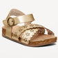 SANDALIAS DORADAS OLD NAVY FLORECITAS