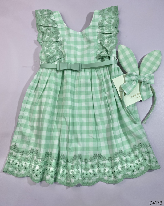 VESTIDO VERDE VINCHA
