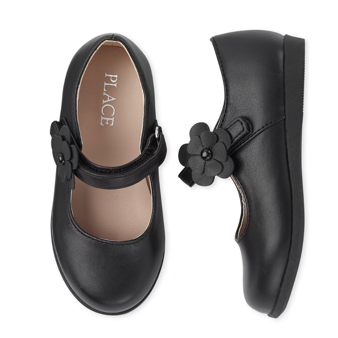 ZAPATOS NEGROS FLOR CHILDREN PLACE