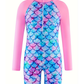 TRAJE BAÑO SIRENA ROSADO