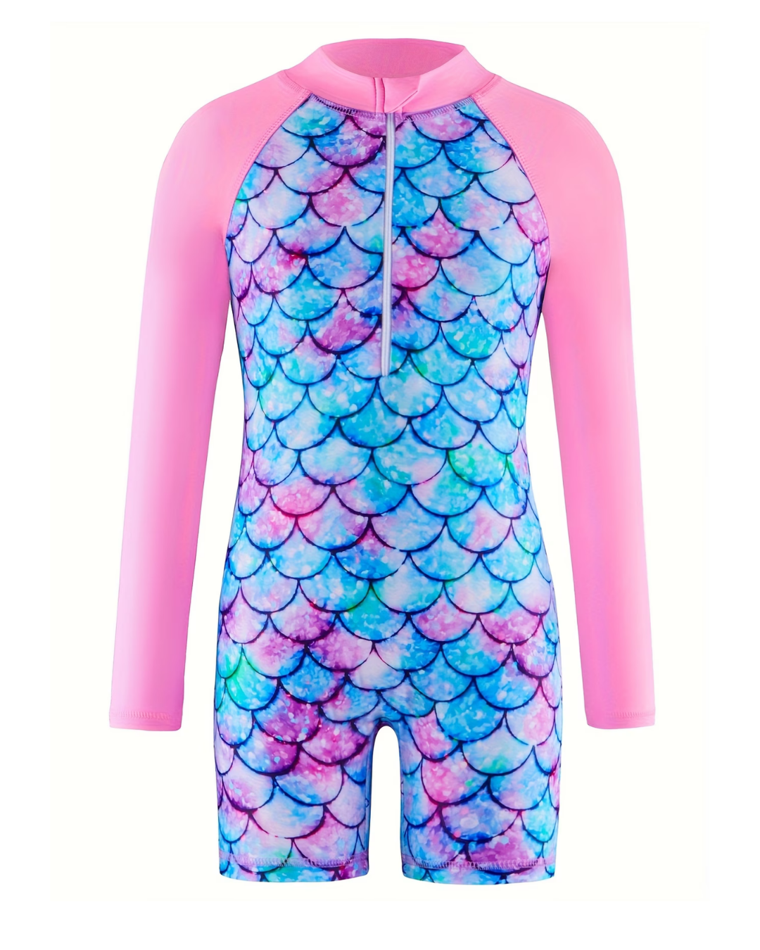 TRAJE BAÑO SIRENA ROSADO