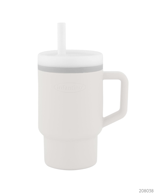 VASO MY 1ST TUMBLER SILICONA CREMA
 9 OZ