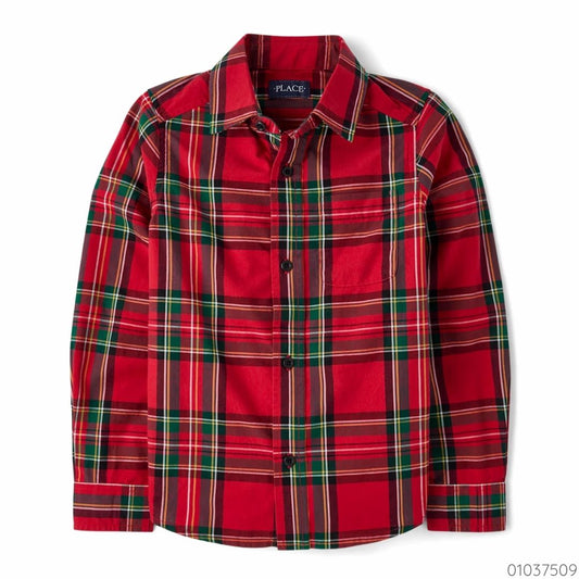 CAMISA MANGALARGA ROJO CHILDRENS PLACE