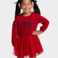 VESTIDO CAT & JACK ROJO CHONGO