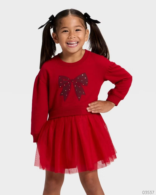 VESTIDO CAT & JACK ROJO CHONGO
