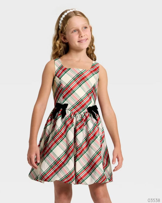 VESTIDO CAT & JACK BLANCO VERDE CHONGOS