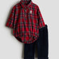 TRAJE CUADRICULADO ROJO OSO HM
