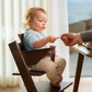 SILLA STOKKE TRIPP TRAPP CAFÉ OSCURO COJIN Y BANDEJA