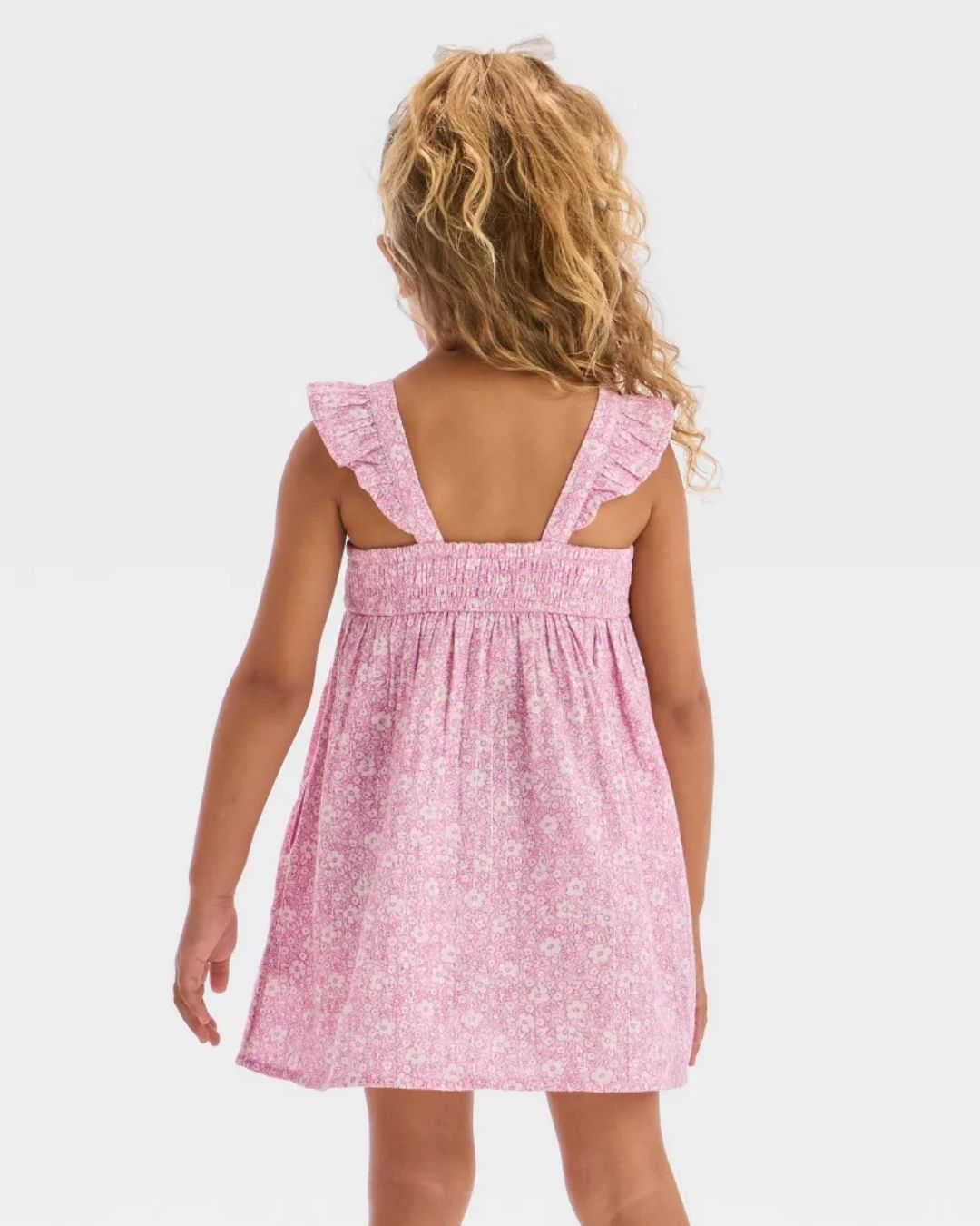 VESTIDO ROSADO FLORES CHONGO