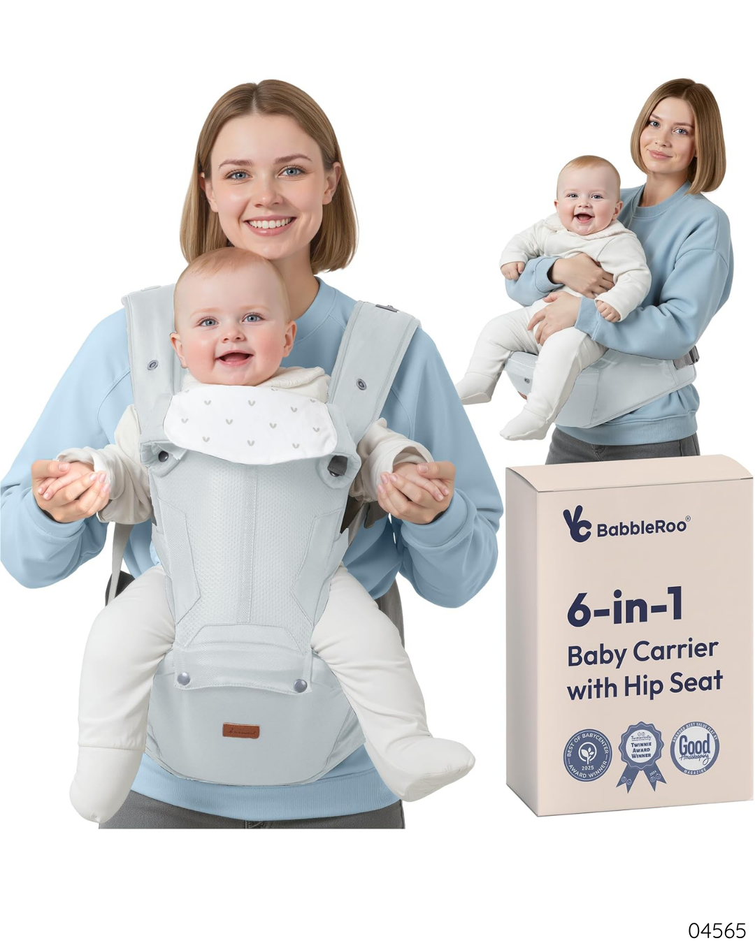 PORTABEBE BABBLEROO 6 EN 1 AZUL CIELO