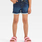 SHORT AZUL OSCURO RUEDO BORDADO