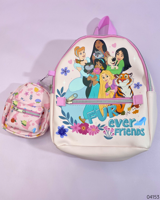 MOCHILA PRINCESAS 2PZS