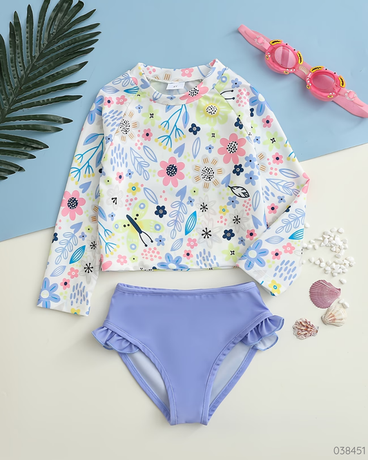TRAJE BAÑO FLOREADO