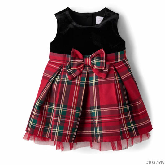 VESTIDO FORMAL FALDA ROJA CHILDRENS PLACE