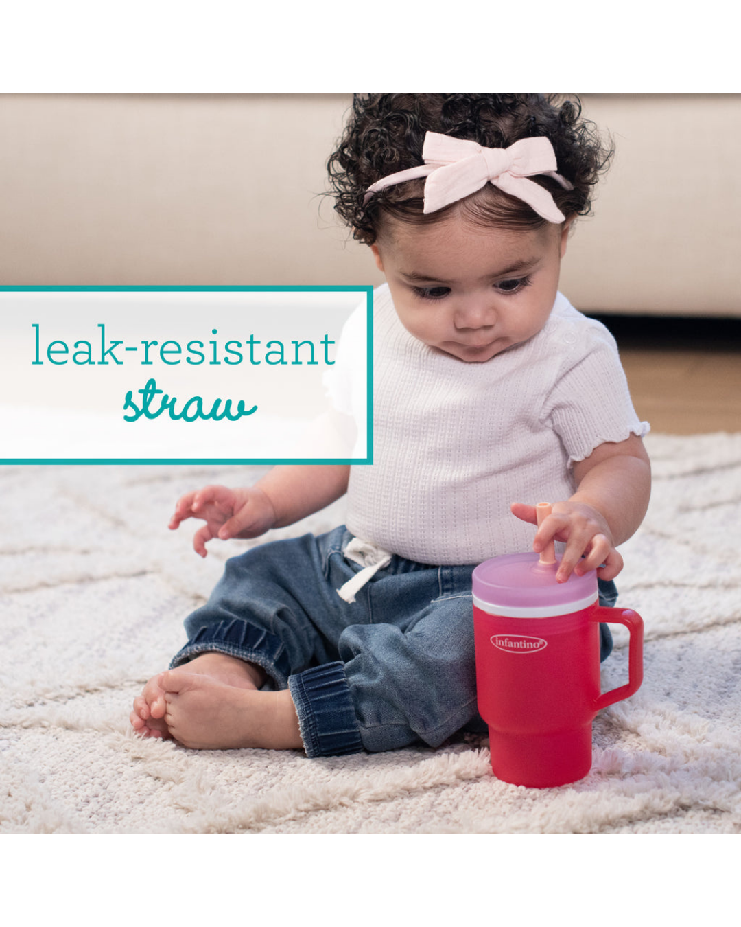 VASO MY 1ST TUMBLER PLASTICO RIGIDO 10 OZ - ROSADO