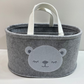 ORGANIZADOR DE PAÑALES OSO GRIS